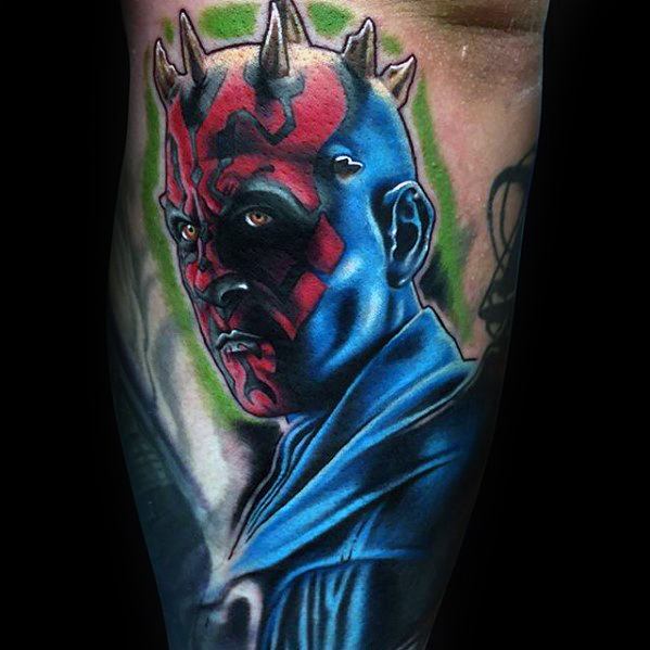 50 Darth Maul Tattoo Designs For Men - Star Wars Ink Ideas