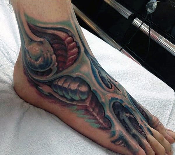 90 Foot Tattoos For Men - Step Into Manly Design Ideas