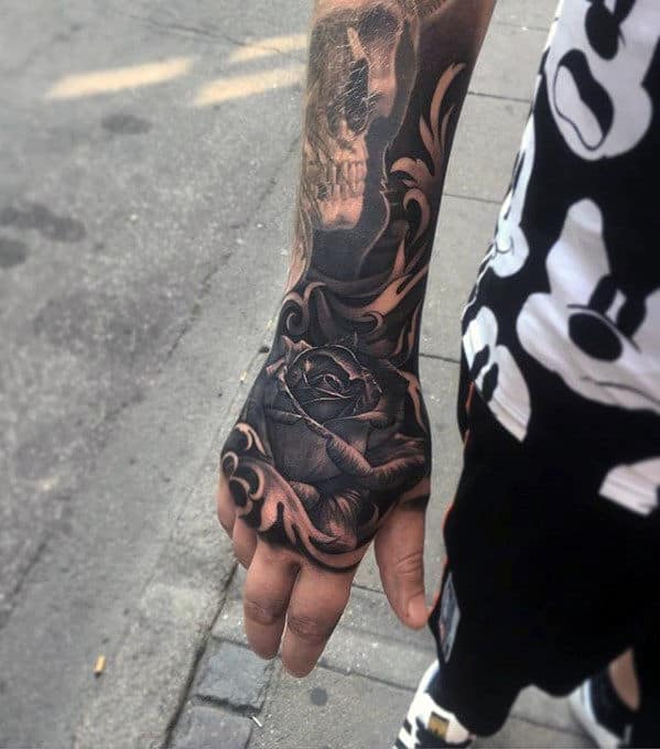 50 Badass Hand Tattoos For Men  Masculine Design Ideas