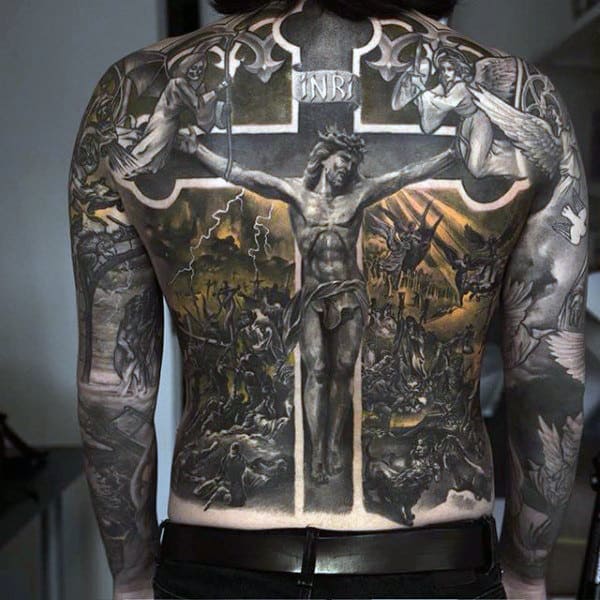 100 Religious Tattoos For Men Sacred Design Ideas
