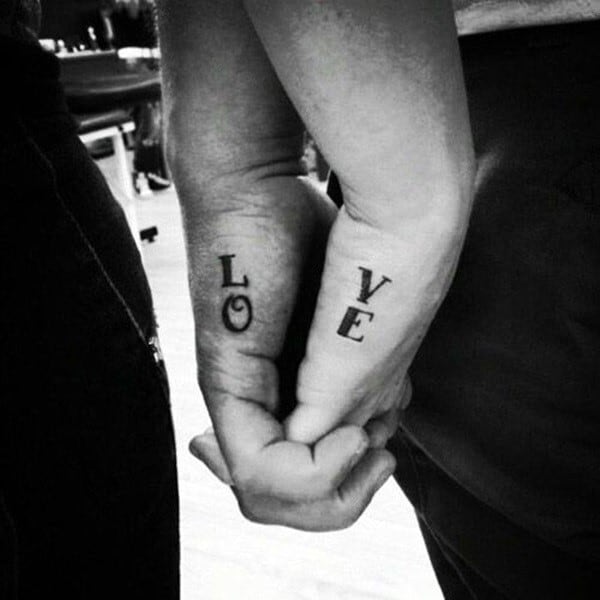Top 100 Best Matching Couple Tattoos - Connected Design Ideas