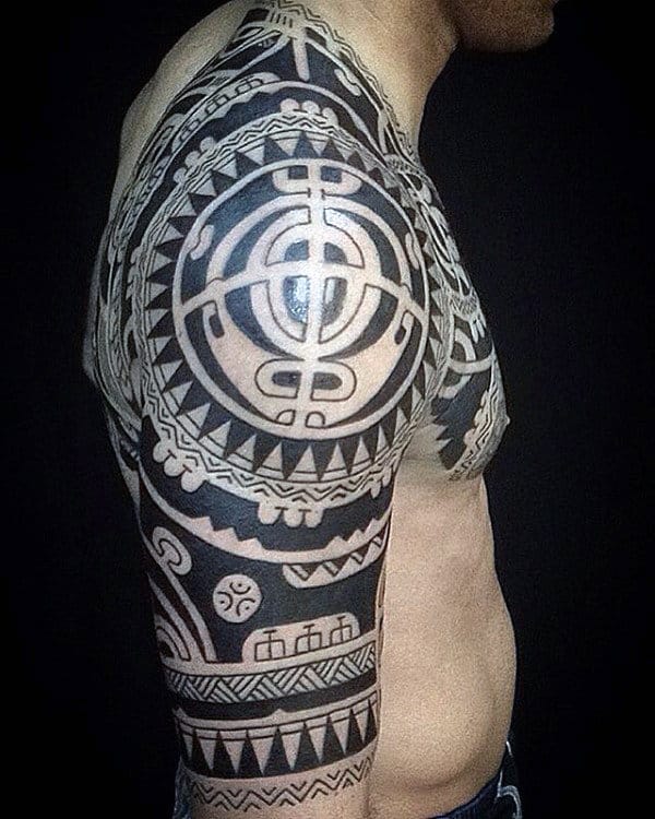 75 Half Sleeve Tribal Tattoos For Men - Masculine Design Ideas