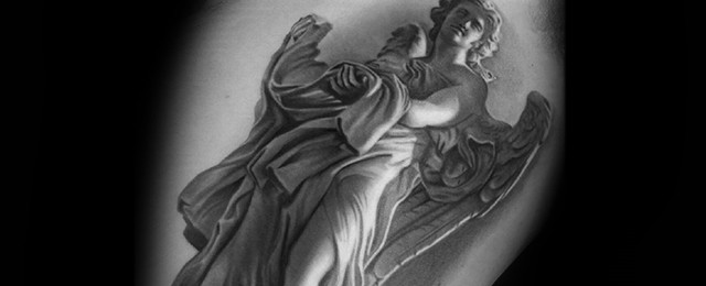 Angel Tattoo Statue Designs - wide 7