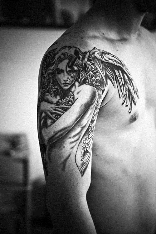 75 Remarkable Angel Tattoos For Men - Ink Ideas With Wings