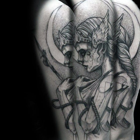 60 Valkyrie Tattoo Designs For Men - Norse Mythology Ink Ideas