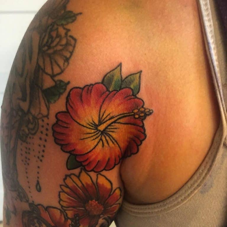 Hawaiian Flower Tattoo Ideas Inspiration Guide