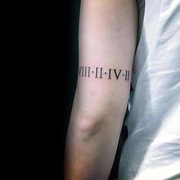 100 Roman Numeral Tattoos For Men - Manly Numerical Ink Ideas
