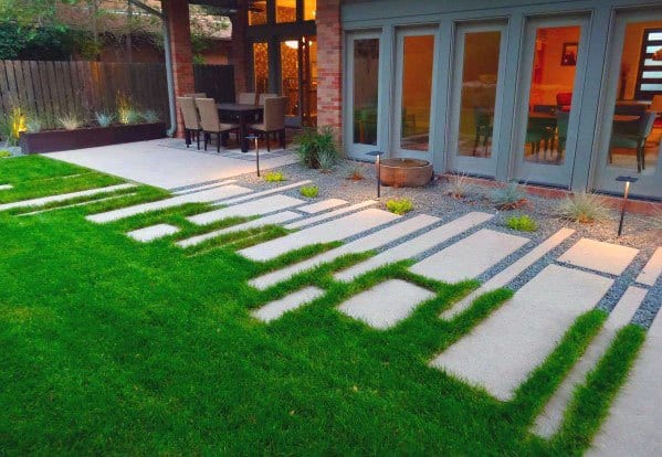 Top 60 Best Concrete Walkway Ideas - Outdoor Path Designs