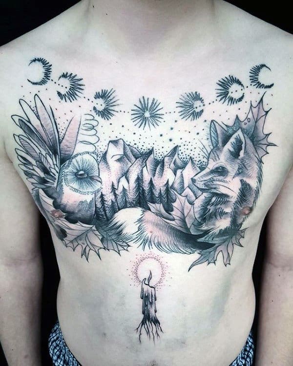 75 Moon Phases Tattoo Designs For Men - Illuminated Ideas