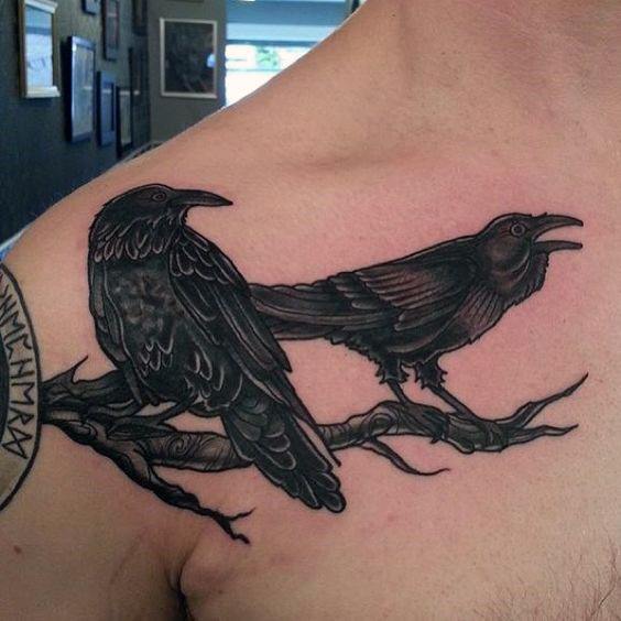 Norse Raven Tattoo Designs Related Keywords & Suggestions - 