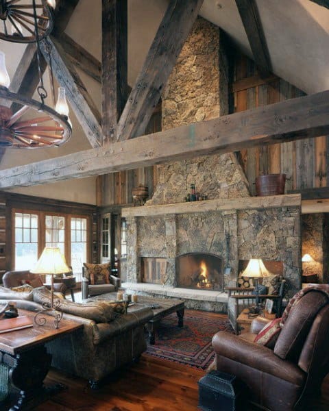 Top 60 Best Rustic Living Room Ideas - Vintage Interior ...