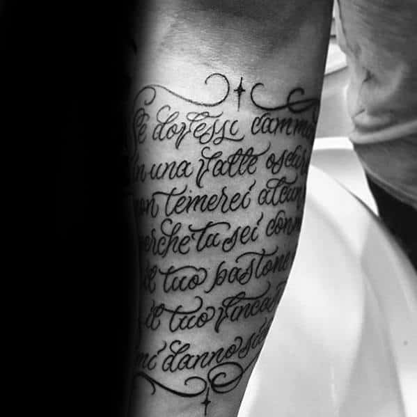 word: Word Tattoos For Men On Forearm