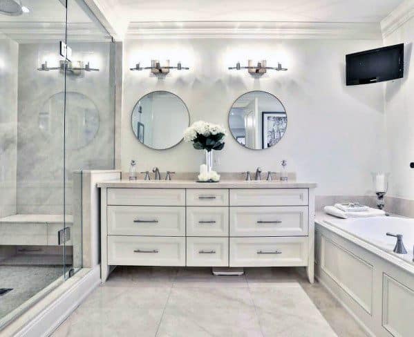 top 60 best white bathroom ideas - home interior designs