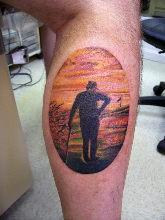 40 Golf Tattoos For Men - Manly Golfer Designs