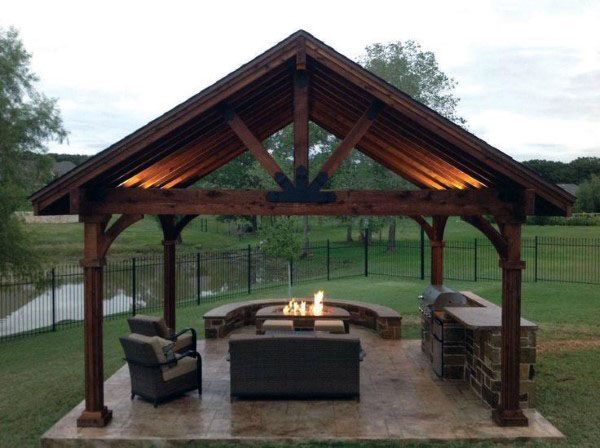 Top 50 Best Backyard Pavilion Ideas - Covered Outdoor Structure Designs