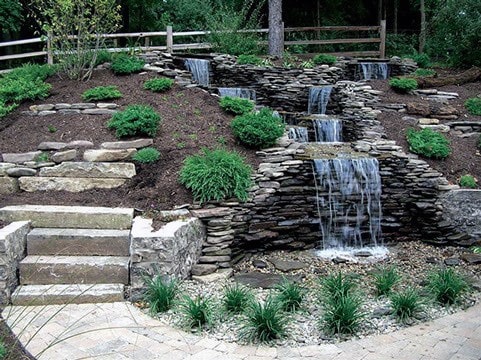 Top 70 Best Backyard Waterfalls - Water Feature Design Ideas