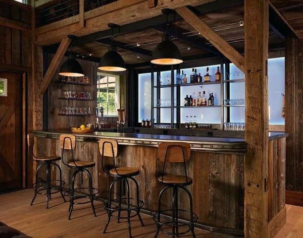 Top 70 Best Rustic Bar Ideas Vintage Home Interior Designs