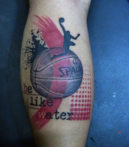 40 Basketball Tattoos For Men - Masculine Design Ideas