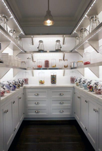 top 70 best kitchen pantry ideas - organized storage designs