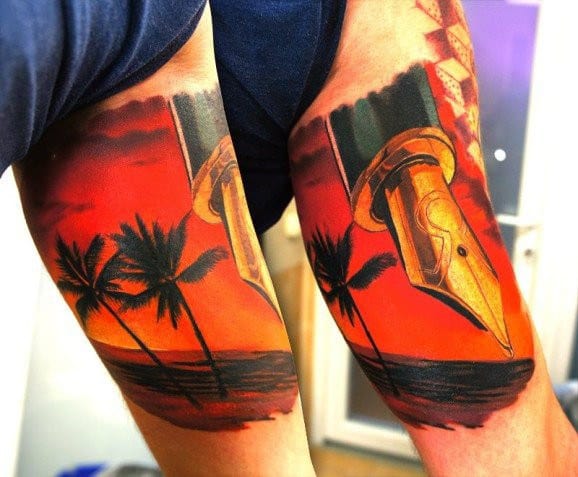 Beach Scene Tattoos for Men: 10 Designs and Ideas - wide 10