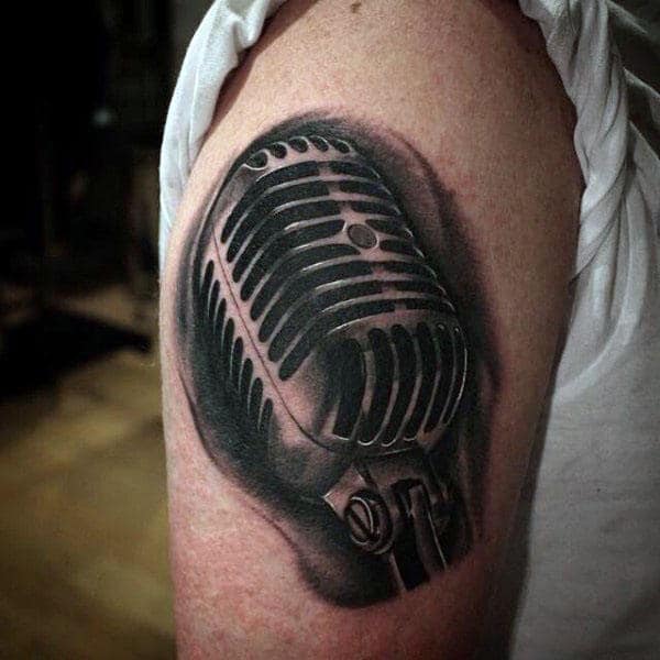 Microphone Tattoo Designs - Tattoo Collections