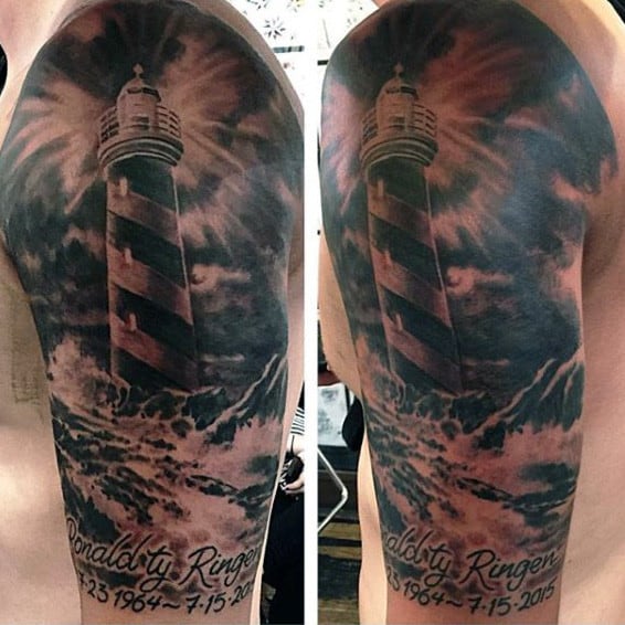 100 Lighthouse Tattoo Designs For Men - A Beacon Of Ideas