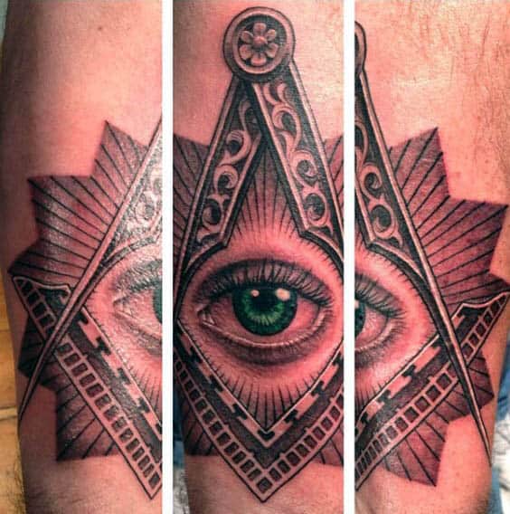 90 Masonic Tattoos For Men Freemasonry Ink Designs 