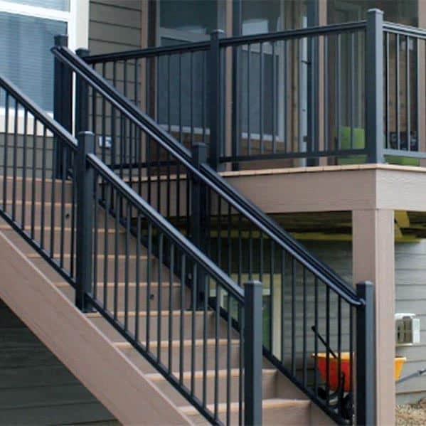 Top 50 Best Metal Deck Railing Ideas Backyard Designs