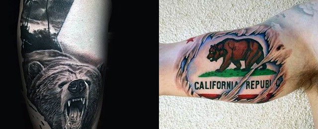 80 California Bear Tattoo Designs For Men Grizzly Ink Ideas