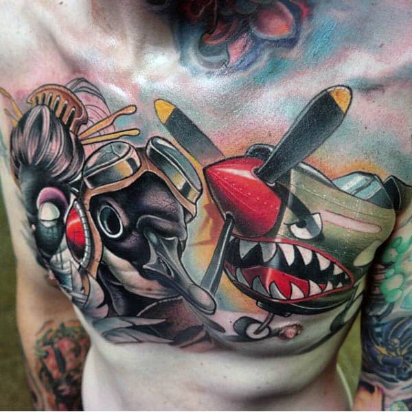 50 Airplane Tattoos For Men - Aviation And Flight Ideas