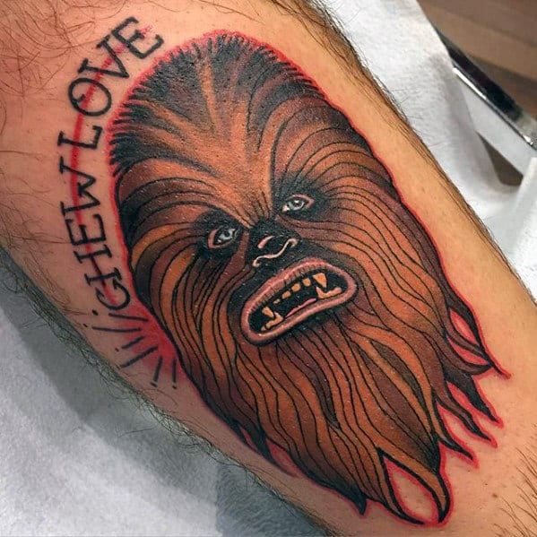 30 Chewbacca Tattoo Designs For Men Star Wars Ink Ideas