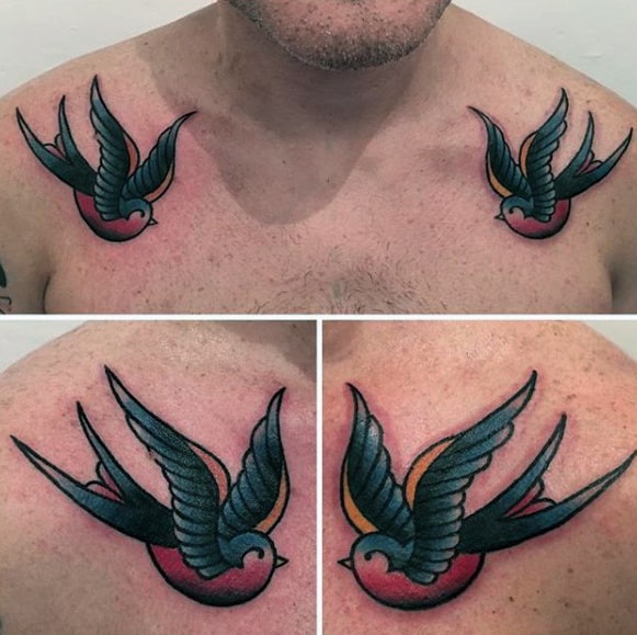 Swallow Bird Tattoo Designs 7