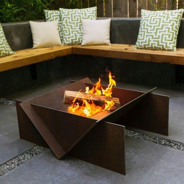 Top 60 Best Metal Fire Pit Ideas - Steel Backyard Designs