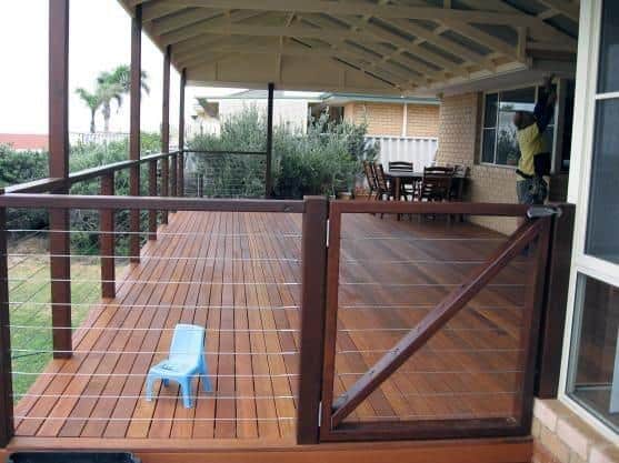 Top 50 Best Deck Gate Ideas - Backyard Designs