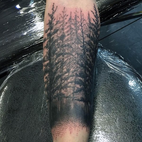 pine tree tattoos for men featuring countless wilderness designs from 