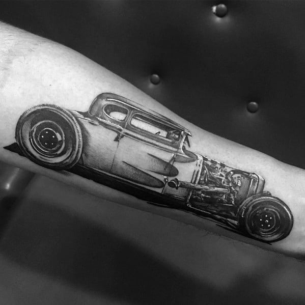 60 Ford Tattoos For Men - Automotive Design Ideas