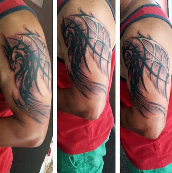 60 Tribal Dragon Tattoo Designs For Men - Mythological Ink ...