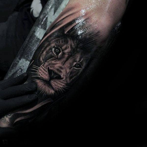50 Realistic Lion Tattoo Designs For Men - Felidae Ink Ideas
