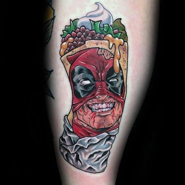 20 Burrito Tattoo Designs For Men Food Ink Ideas