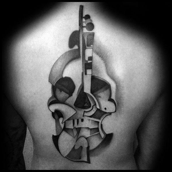 50 Violin Tattoo Designs For Men - Music Instrument Ink Ideas