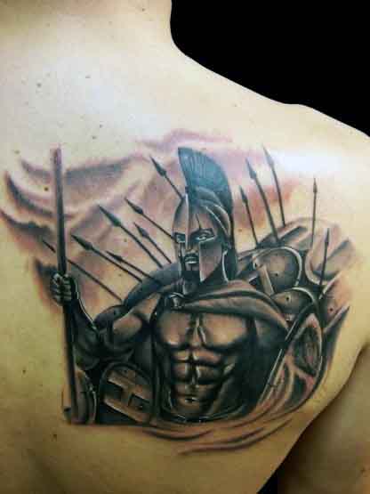 50 Spartan Tattoo Designs For Men - Masculine Warrior Ideas