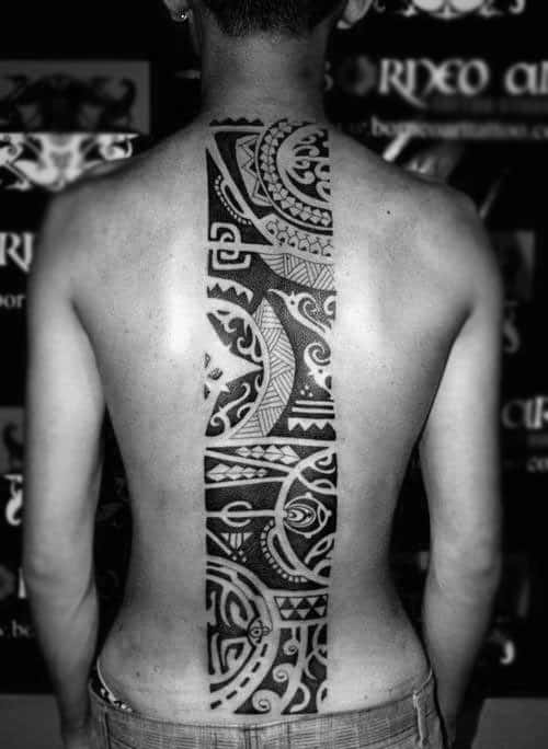 75 Spine Tattoos For Men Masculine Ink Design Ideas