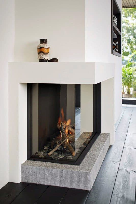 Gone are the days of logs and hand lit structures. Discover the top 50 best gas fireplace designs for your home. Explore modern heath interior ideas.
