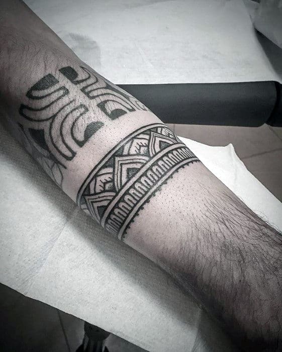 50 Forearm Band Tattoos For Men Masculine Design Ideas