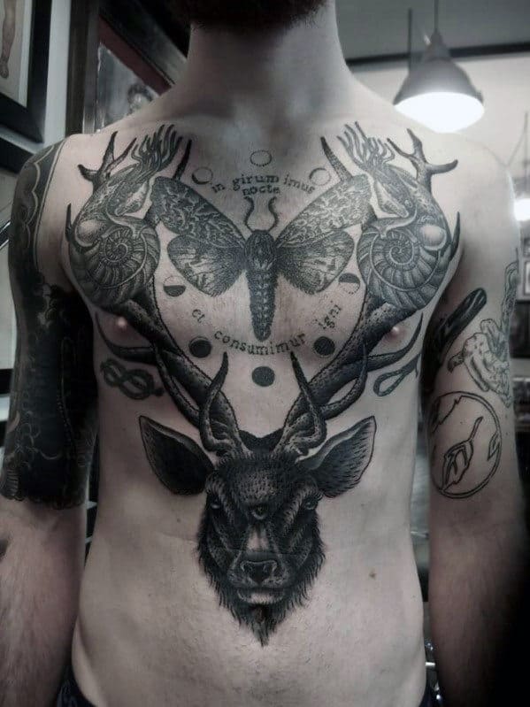 Top 90 Best Chest Tattoos For Men - Manly Designs And Ideas
