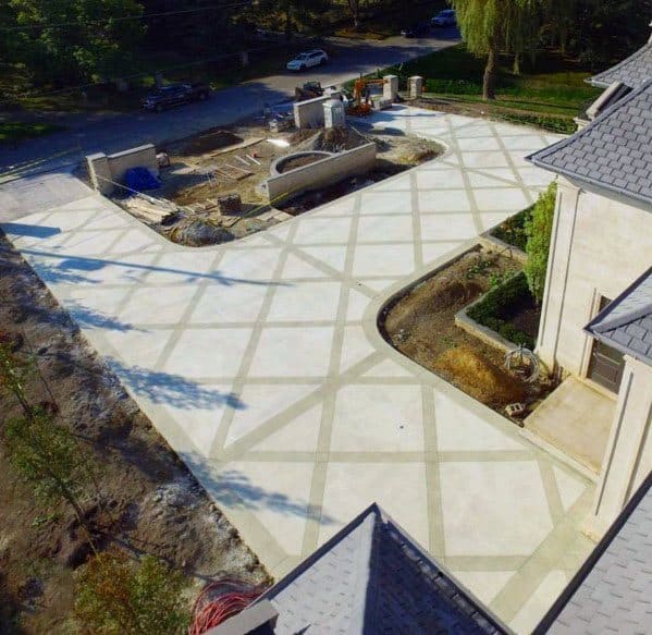 Top 50 Best Concrete Driveway Ideas - Front Yard Exterior Designs