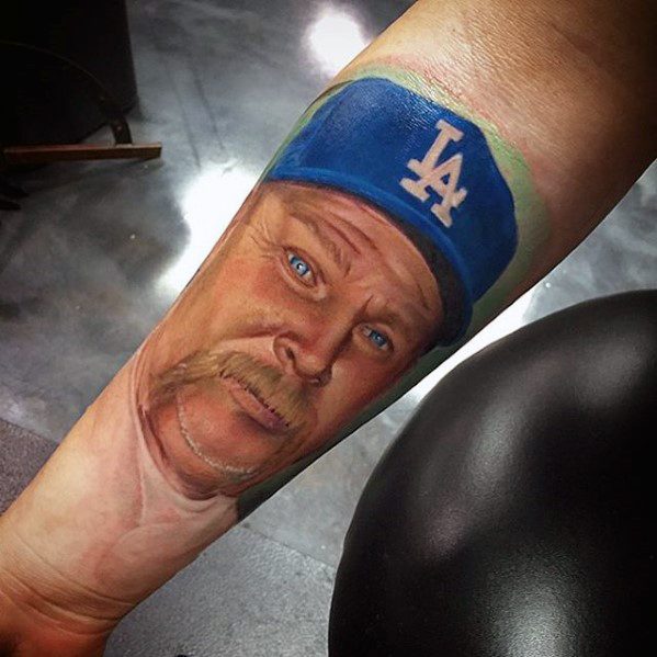 60 Los Angeles Dodgers Tattoos For Men - Baseball Ink Ideas