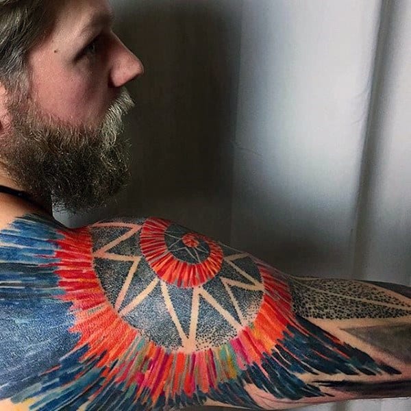 70 Colorful Tattoos For Men Vivid Ink Design Ideas