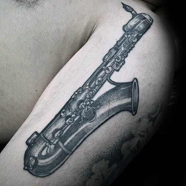 50 Saxophone Tattoo Designs For Men Jazz Inspired Ink Ideas