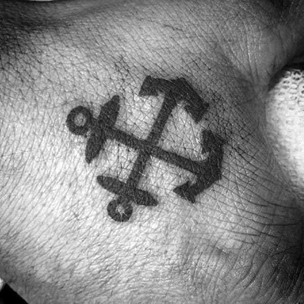 40 Small Anchor Tattoo Designs For Men - Manly Miniature Ink Ideas